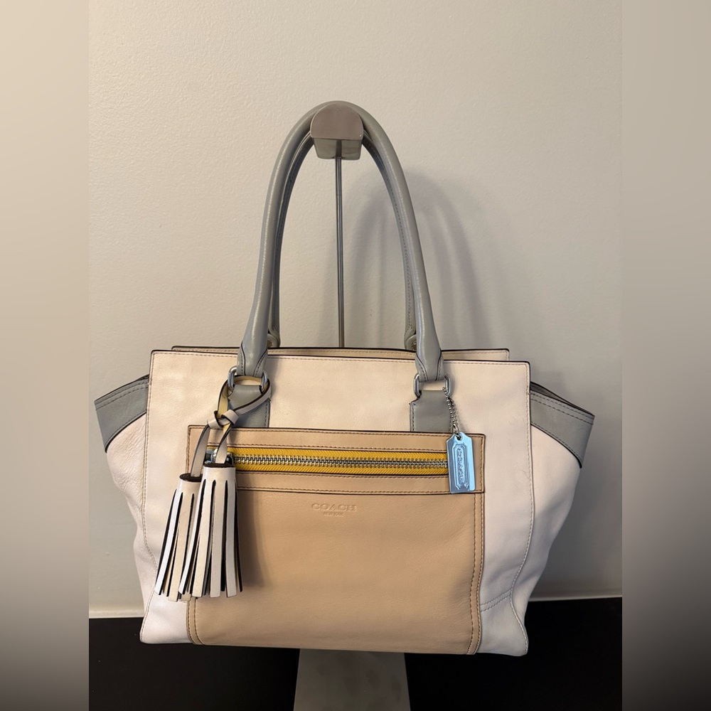 Coach Legacy Colorblock Leather Candace Medium Carryall